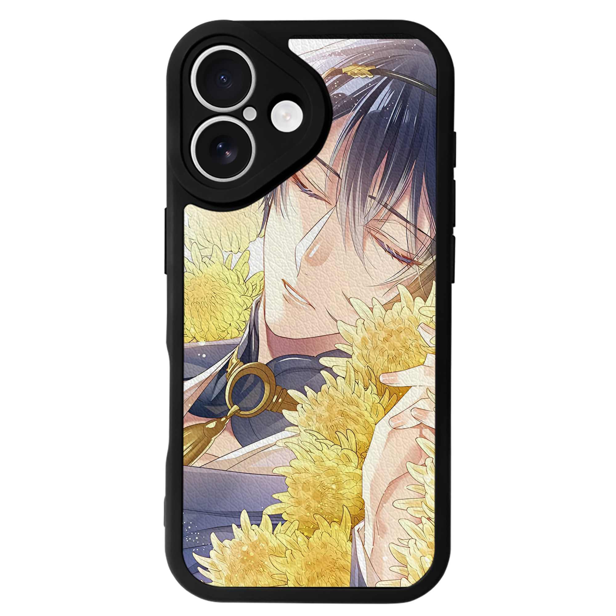 （画像用） 刀剣乱舞 Touken Ranbu 【iPhone 16シリーズ対応】シリコンスマホケース（レザー調） 材質：シリコン